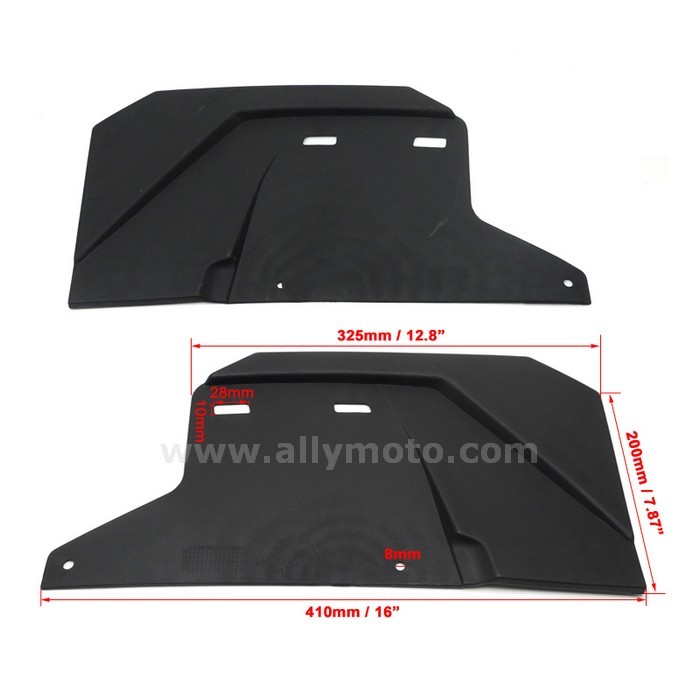 83 Utv 2011-2013 Polaris Rzr 900 Xp 4 Front Mud Flaps Shields@2